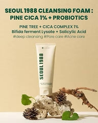 K-Secret - Seoul 1988 Cleansing Foam : Pine Cica 1% + Probiotics