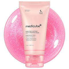 MEDICUBE PDRN PINK CAFFEINE OVERNIGHT WRAPPING PEEL OFF FACIAL MASK 75ML
