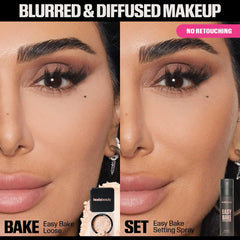 HUDA BEAUTY Easy Bake Blurring Setting Spray with 16-Hour Wear