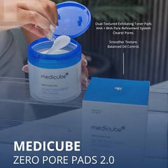 Medicube Zero Pore Toner Pads original outer box packaging front view
