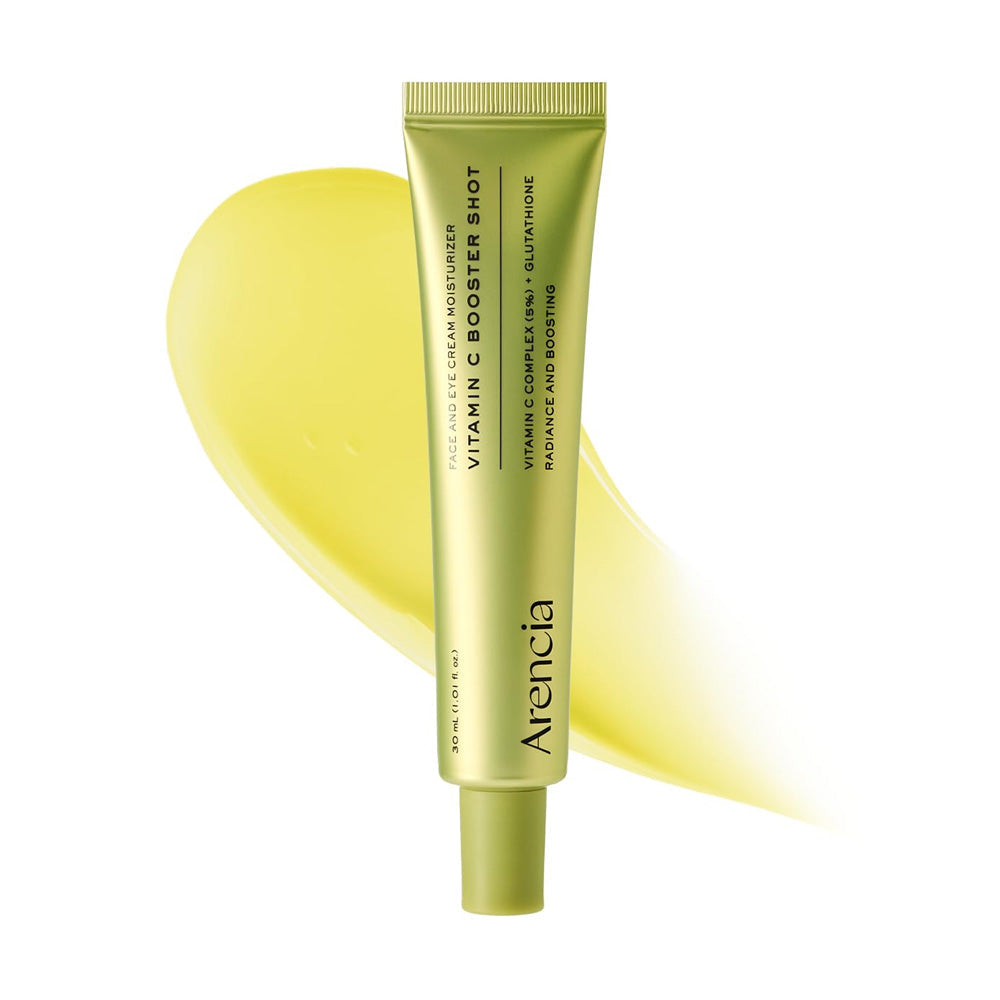 Arencia Vitamin C Booster Shot 30ml original bottle close-up packaging and authenticity details
