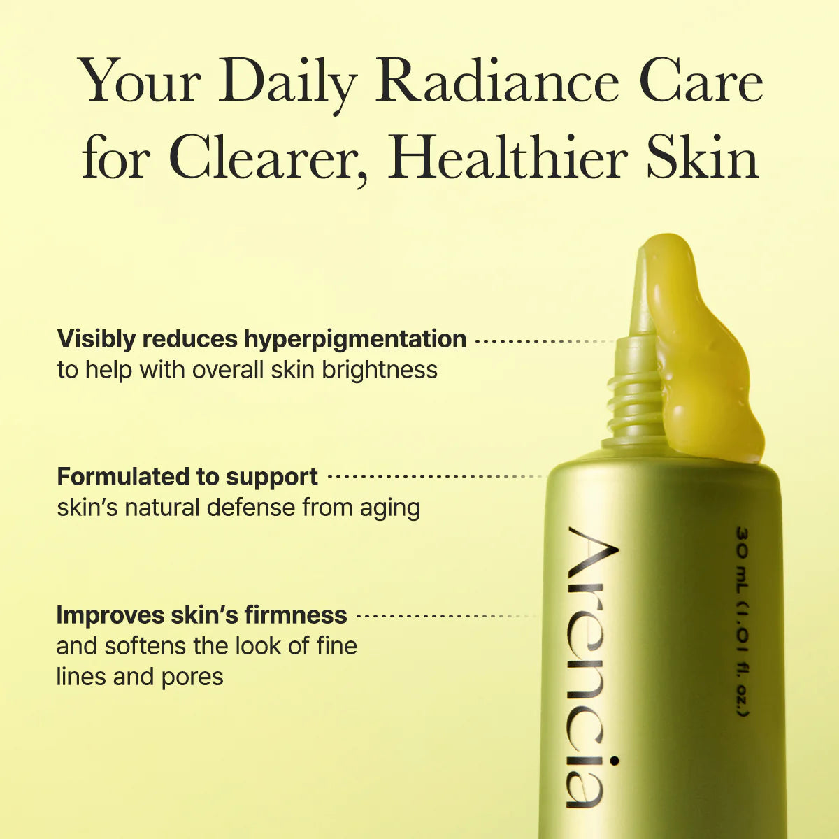 Arencia Vitamin C Booster Shot 30ml original Korean skincare serum packaging price in Pakistan