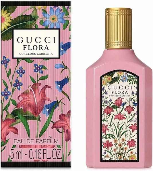 Gucci Flora Gorgeous Gardenia Eau De Perfume ~ Mini Splash Top 0.16 Fl Oz