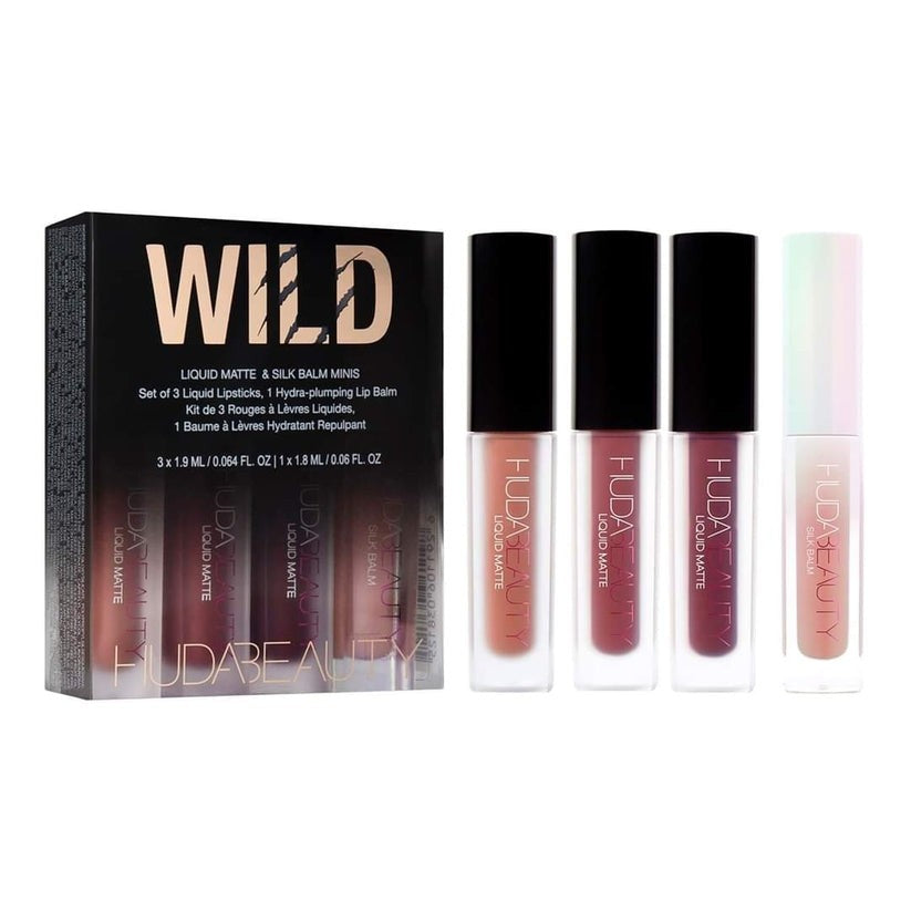 Liquid Matte Minis Wild Lipstick Set Huda Beauty