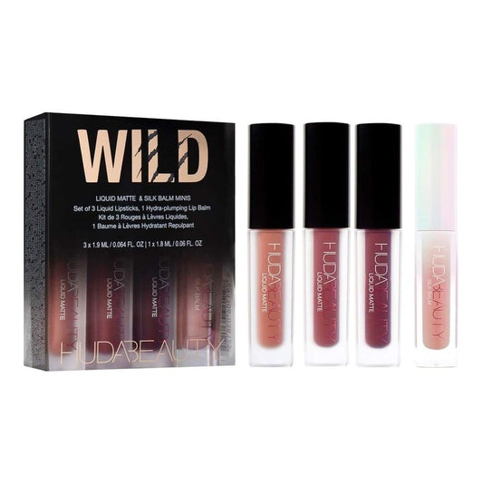 Liquid Matte Minis Wild Lipstick Set Huda Beauty