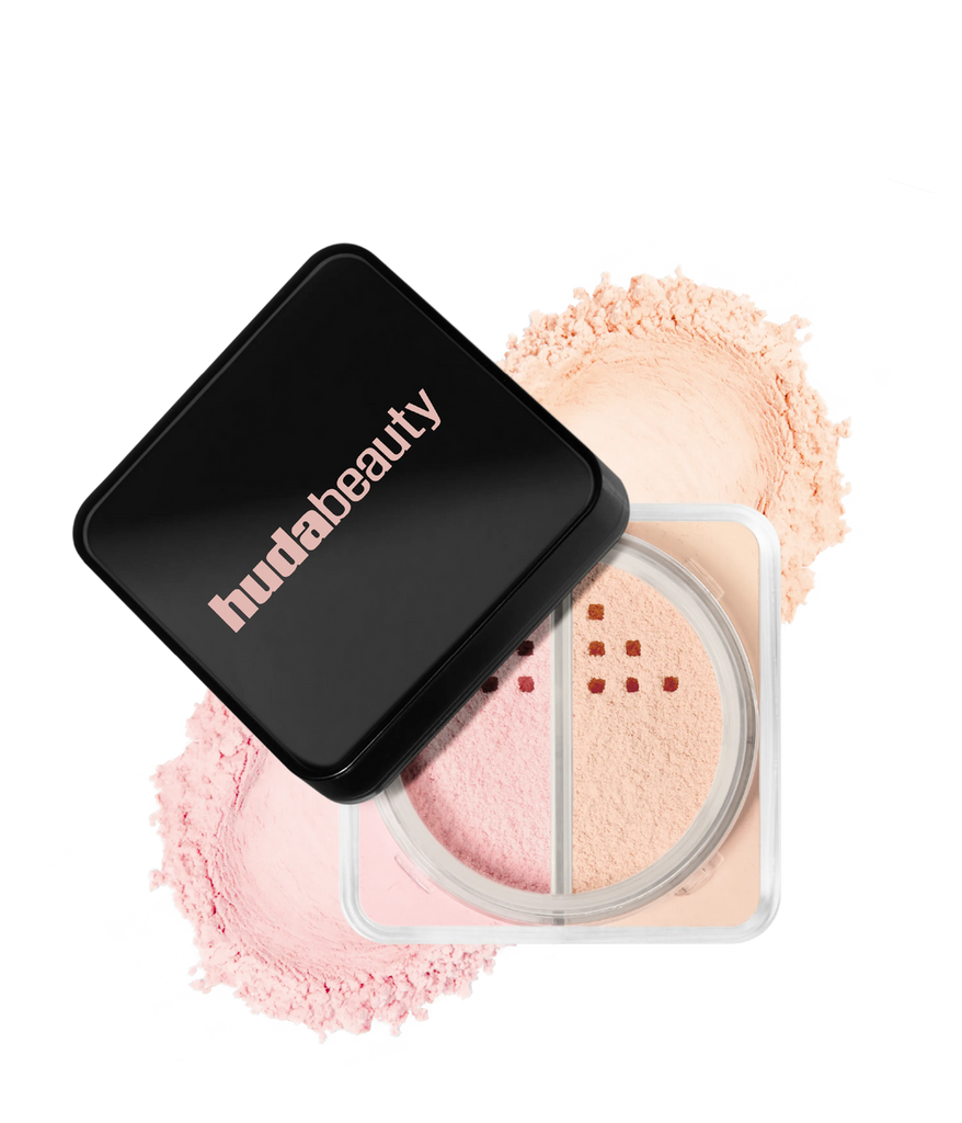 Huda Beauty - Easy Bake Loose Powder Duo for Brightening + Correcting   shade cherry peach