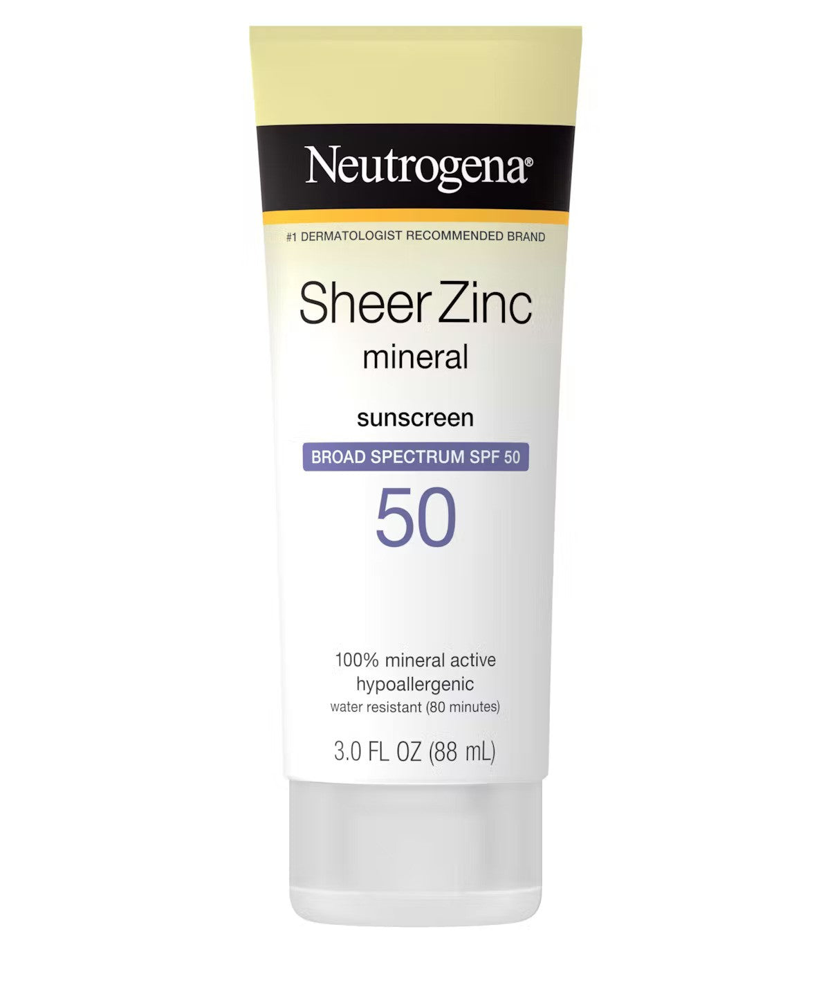 Neutrogena Sheer Zinc Dry Touch Sunscreen Broad Spectrum SPF 50 88 ml