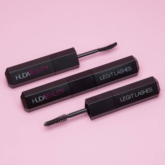 Huda Beauty LEGIT LASHES Double-Ended Volumizing and Lengthening Mascara